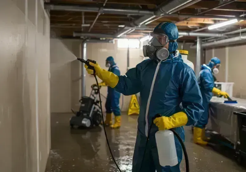 Basement Sanitization and Antimicrobial Treatment process in Marion, IL